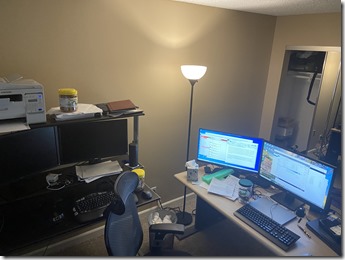 A cluttered and busy work area is not an acceptable testing area.